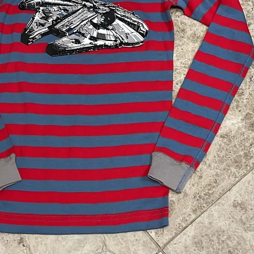 Hanna Andersson Disney Star Wars Stripe Long John Pajamas PJ Top 130